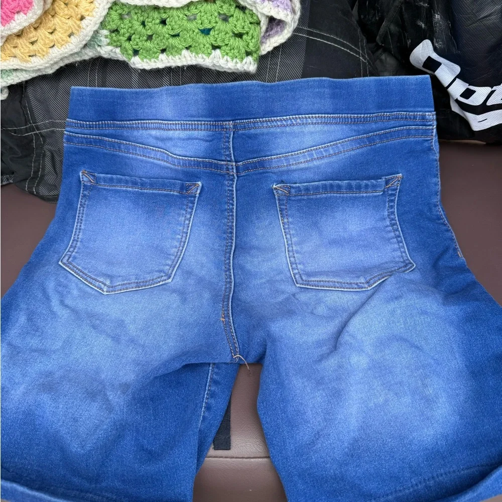 NOBO Blue Mid Rise Denim Shorts - Picture 2 of 5